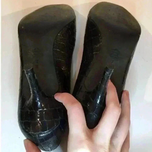 donald pliner Heels size 7 Patent Italian Leather - Picture 5 of 8